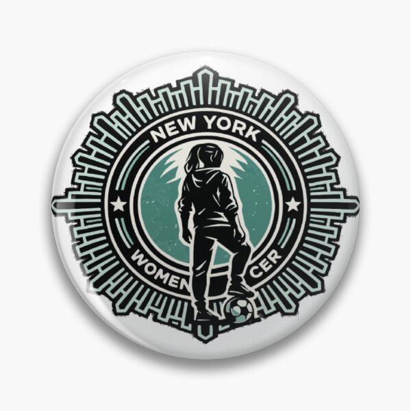 Item preview, New York Women’s Soccer – Control & Confidence Badge designed and sold by PINK FREE.