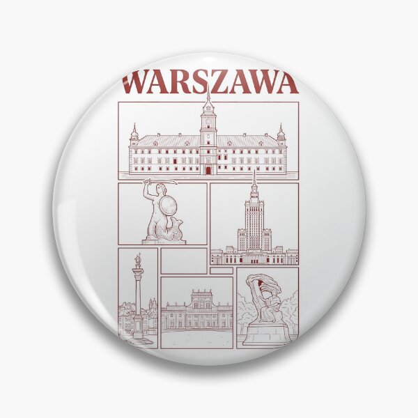 Item preview, Warszawa Poland Landmarks Vintage Architecture Collage designed and sold by k3rstman1.