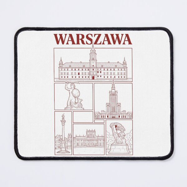 Item preview, Warszawa Poland Landmarks Vintage Architecture Collage designed and sold by k3rstman1.