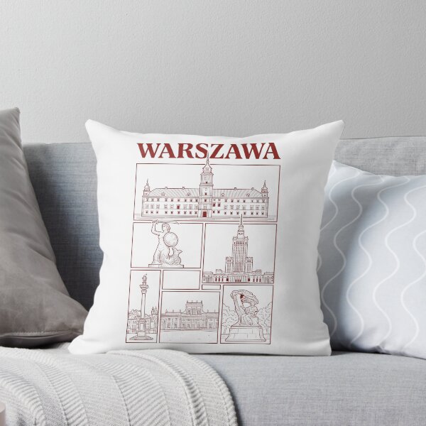 Item preview, Warszawa Poland Landmarks Vintage Architecture Collage designed and sold by k3rstman1.