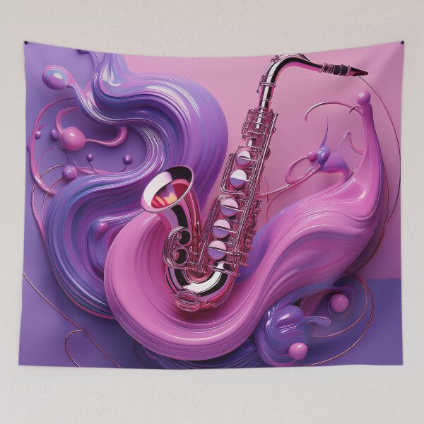 Item preview, swirling sax designed and sold by Foxlindesigns.