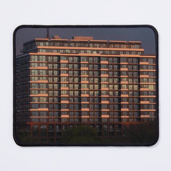 Item preview, New Building in My Neighbourhood at Sunset designed and sold by Gerda Grice Photography.