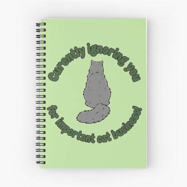 Item preview, Martin the Cat - Curently Ignoring You For Important Cat Business Funny Sarcastic Quote - Grey Cat designed and sold by naughty-raccoon.