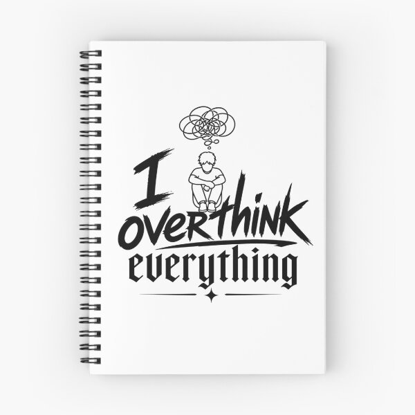 Item preview, I Overthink Everything – Bold Minimal Typography Graphic Tee designed and sold by Newthingzy.