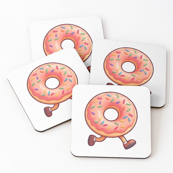 Item preview, A donut with colorful sprinkles and tiny legs designed and sold by Beleza e Estilo.