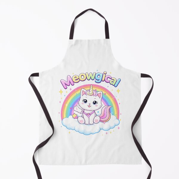 Item preview, Meowgical Cat Unicorn Shirt – Cute Kawaii Rainbow Kitty Unicorn Design designed and sold by Clothes With Smiling Animals Walt Gral.