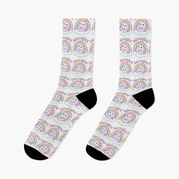 Item preview, Meowgical Cat Unicorn Shirt – Cute Kawaii Rainbow Kitty Unicorn Design designed and sold by Clothes With Smiling Animals Walt Gral.