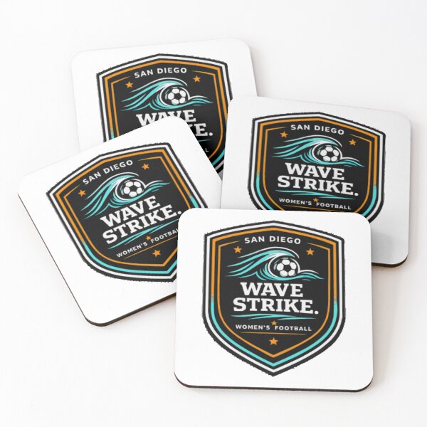 Item preview, San Diego Women’s Football – Wave Strike Badge designed and sold by PINK FREE.