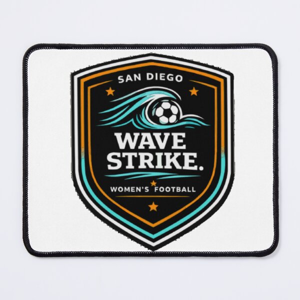 Item preview, San Diego Women’s Football – Wave Strike Badge designed and sold by PINK FREE.