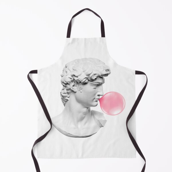 Item preview, Michelangelo's David blowing Bubble Gum designed and sold by PopfoxStudio.