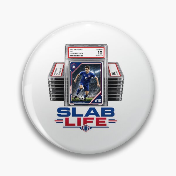 Item preview, SLAB LIFE Trading Card Collector T-Shirt | Graded Card Slab Design | Sports Card Hobby Apparel designed and sold by Final Whistle Art.