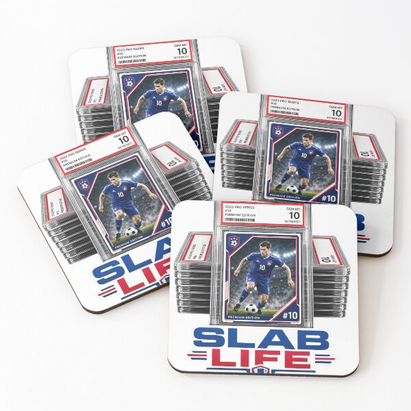 Item preview, SLAB LIFE Trading Card Collector T-Shirt | Graded Card Slab Design | Sports Card Hobby Apparel designed and sold by Final Whistle Art.