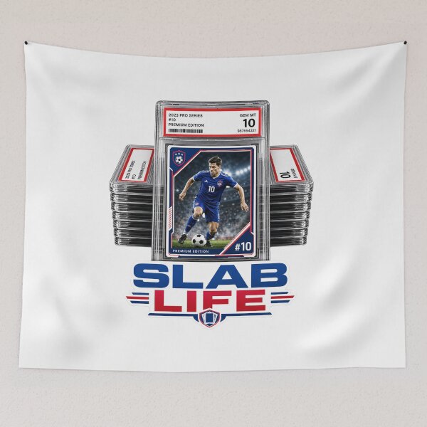 Item preview, SLAB LIFE Trading Card Collector T-Shirt | Graded Card Slab Design | Sports Card Hobby Apparel designed and sold by Final Whistle Art.