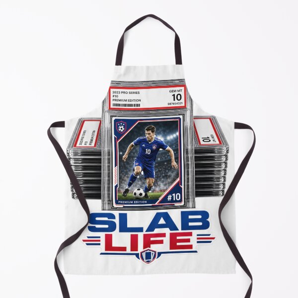 Item preview, SLAB LIFE Trading Card Collector T-Shirt | Graded Card Slab Design | Sports Card Hobby Apparel designed and sold by Final Whistle Art.