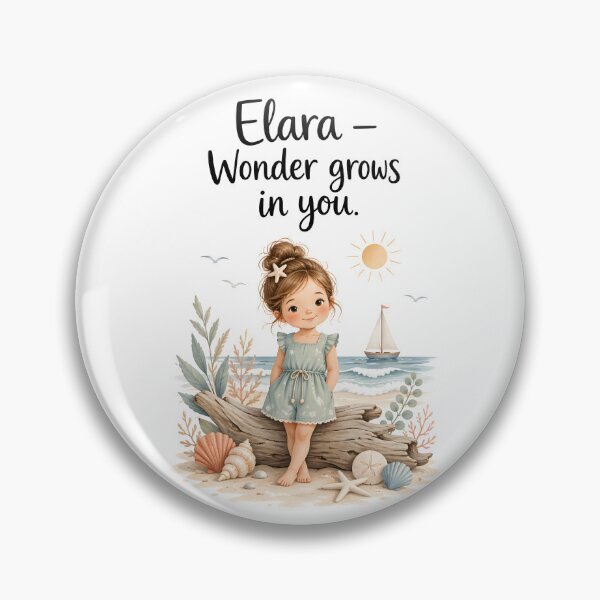 Item preview, Elara Personalized Beach Girl Wonder Grows In You Gift designed and sold by LoveNurseries.