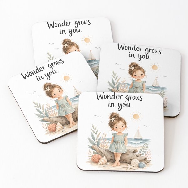 Item preview, Elara Personalized Beach Girl Wonder Grows In You Gift designed and sold by LoveNurseries.