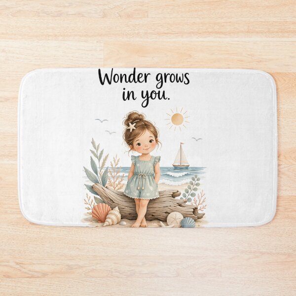 Item preview, Elara Personalized Beach Girl Wonder Grows In You Gift designed and sold by LoveNurseries.