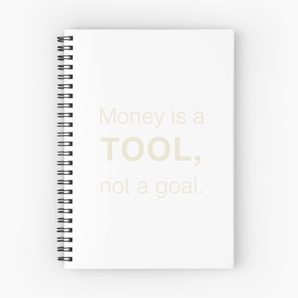 Item preview,  Money is a tool, not a goal — minimalist finance quote - transparant designed and sold by BalancedCoNL.