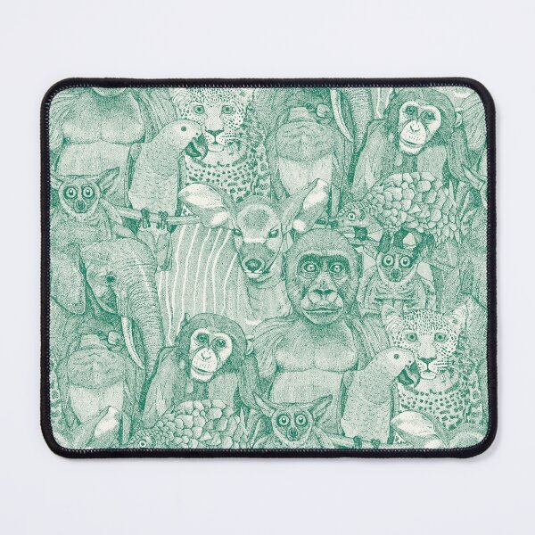 Item preview, just african jungle animals emerald green half pearl designed and sold by scrummy.