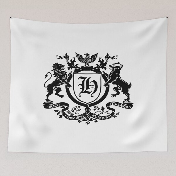 Item preview, Wizard School Crest Fantasy Castle Emblem Inspired Design designed and sold by creatingmouseshop.