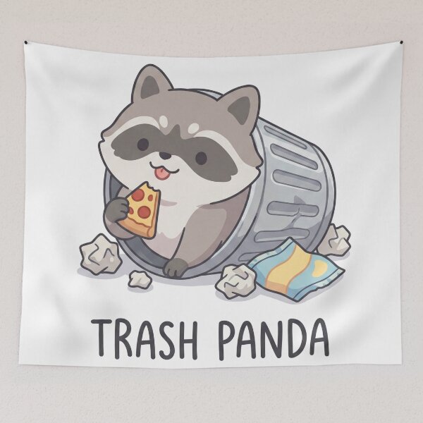 Item preview, Cute Raccon - Trash Panda // Silly Animal Sticker  designed and sold by Astraphyllia.