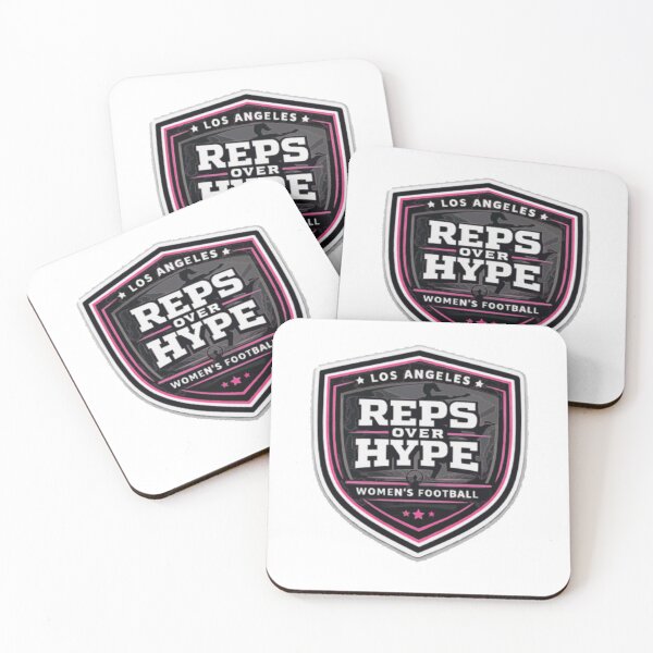 Item preview, Los Angeles Women’s Football – Reps Over Hype Badge designed and sold by PINK FREE.
