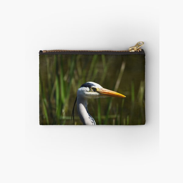 Item preview, Grey Heron Portrait Among Reeds at Waterside designed and sold by Shanguai.