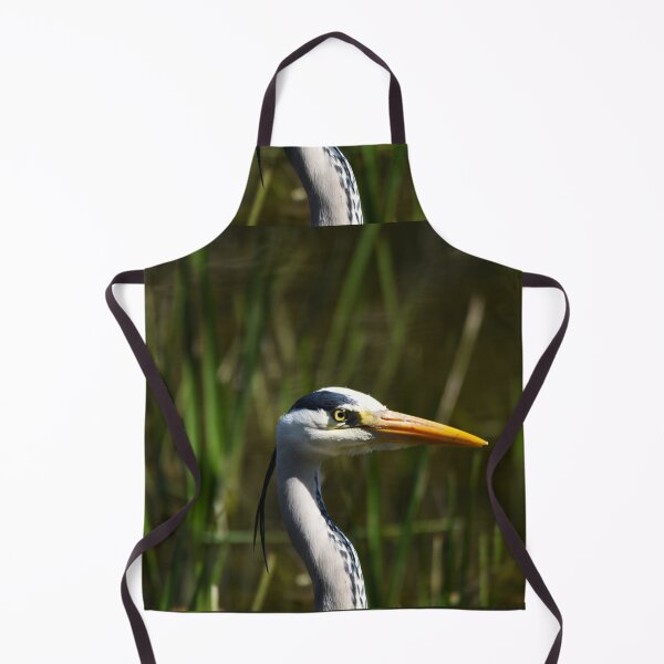 Item preview, Grey Heron Portrait Among Reeds at Waterside designed and sold by Shanguai.