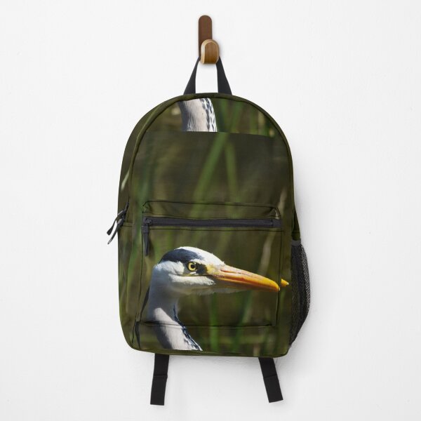 Item preview, Grey Heron Portrait Among Reeds at Waterside designed and sold by Shanguai.