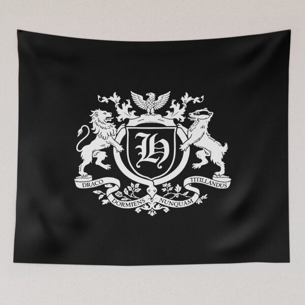 Item preview, Wizard School Crest Fantasy Castle Emblem Inspired Gothic Design designed and sold by creatingmouseshop.