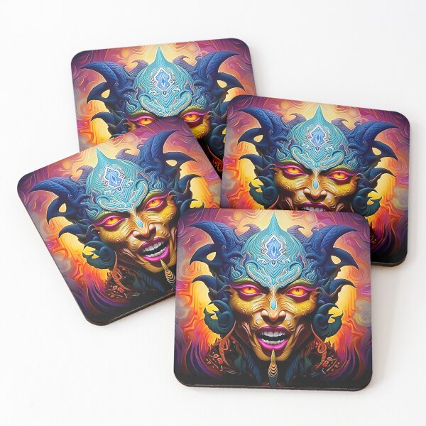 Item preview, Demonic Chaos Goddess – Psychedelic Fiery Eyes Face designed and sold by Dominik1994.