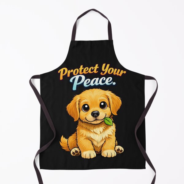 Item preview, Protect Your Peace Retriever Puppy Dog designed and sold by Tsugraf Designs.