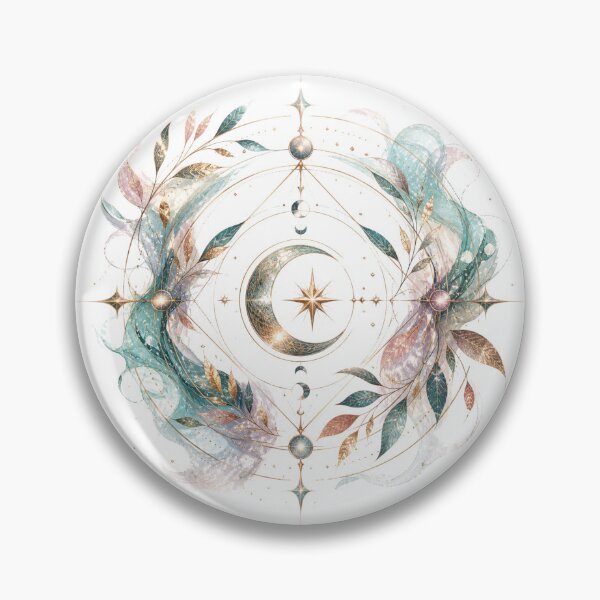 Artikelvorschau, Mandala aus Mond und Sternen – Boho-Kunst der heiligen Geometrie entworfen und verkauft von KireaDesigns.