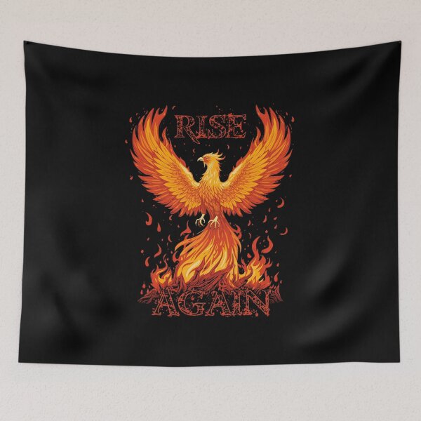 Item preview, Phoenix rising from flames Rise Again 6 designed and sold by Neon G.