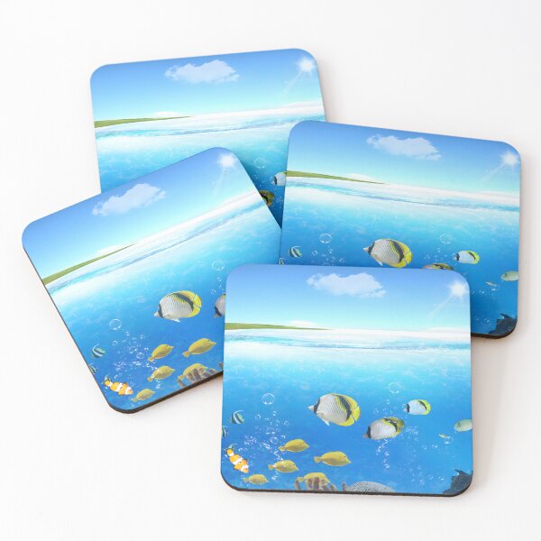 Item preview, Frutiger aero ocean aqua fish tropical designed and sold by LGA-SHOP.