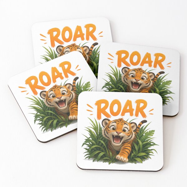 Item preview, Roar Cute Tiger – Kids Cartoon Jungle Design designed and sold by PINK FREE.