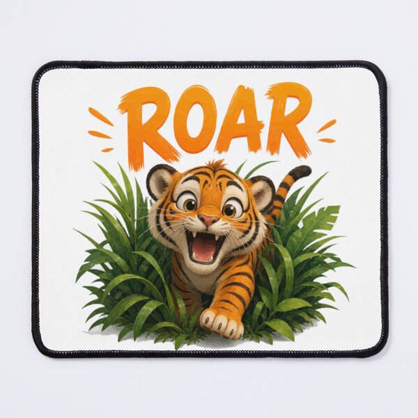 Item preview, Roar Cute Tiger – Kids Cartoon Jungle Design designed and sold by PINK FREE.