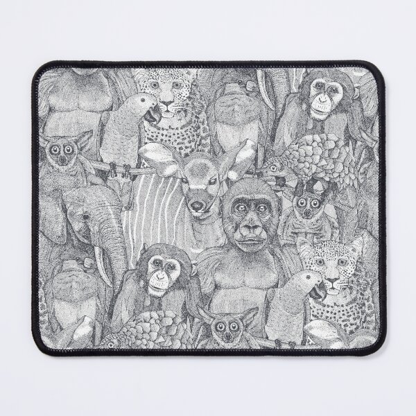 Item preview, just african jungle animals iron gray white designed and sold by scrummy.
