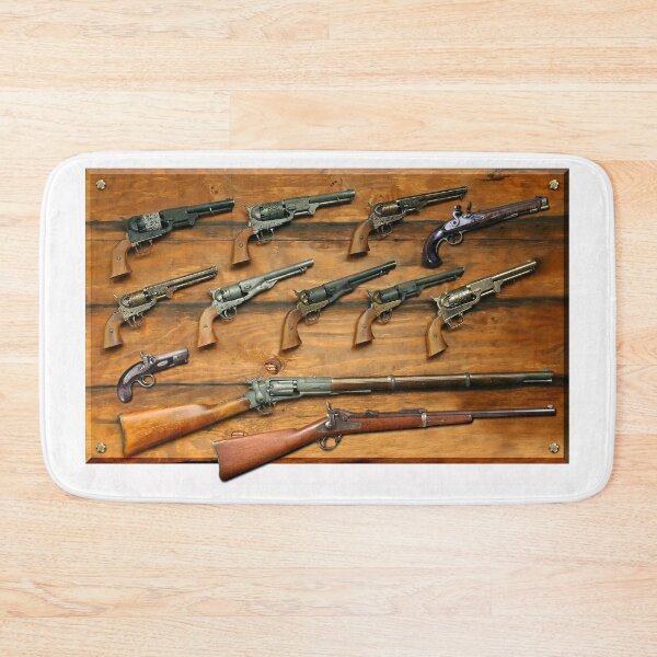 Item preview, Vintage Frontier Firearms - Antique Gun Collection on Wood designed and sold by 9xgraphics.