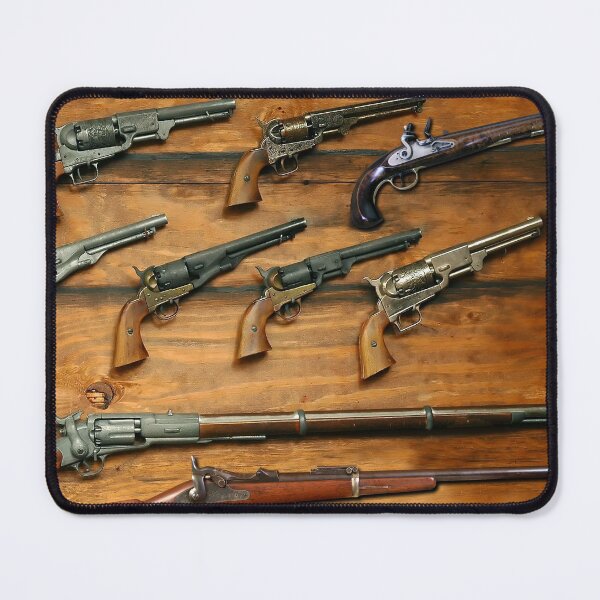 Item preview, Vintage Frontier Firearms - Antique Gun Collection on Wood designed and sold by 9xgraphics.