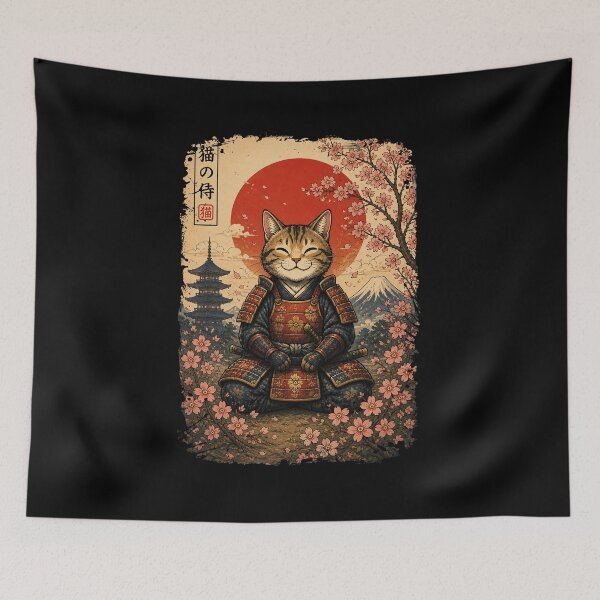 Item preview, Cat Samurai designed and sold by keytee.