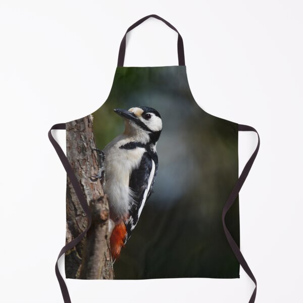 Item preview, Great Spotted Woodpecker Clinging to Pine Tree Trunk designed and sold by Shanguai.