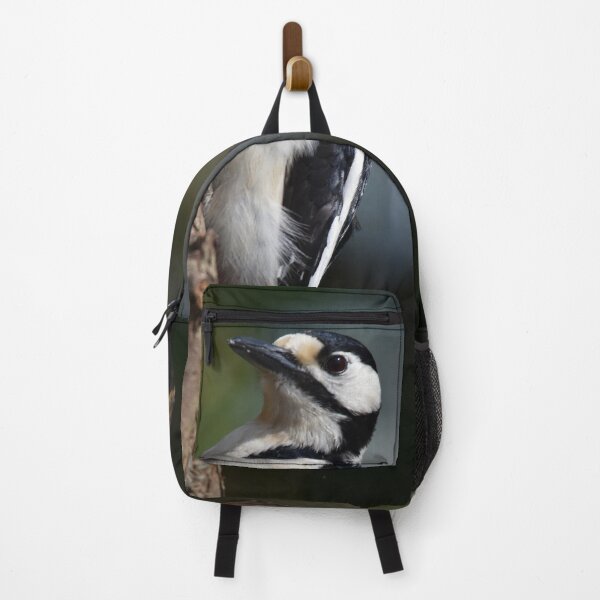 Item preview, Great Spotted Woodpecker Clinging to Pine Tree Trunk designed and sold by Shanguai.