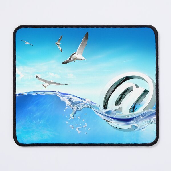 Item preview, Frutiger aero ocean aqua with birds designed and sold by LGA-SHOP.