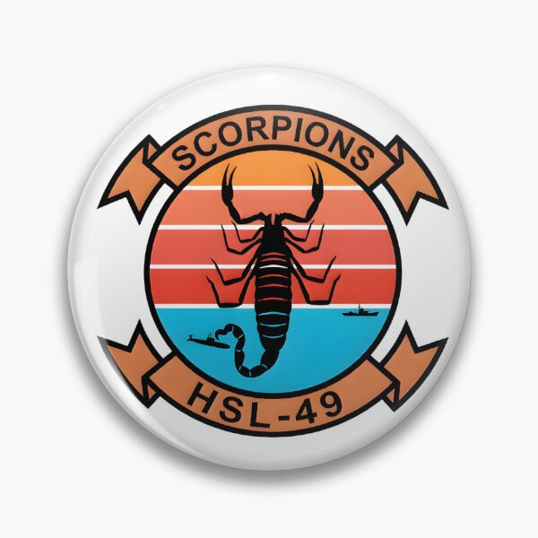 Item preview, Official Heritage Insignia of Helicopter Anti-Submarine Squadron Light Forty-Nine (HSL-49) "Scorpions" designed and sold by CharlieDesings.