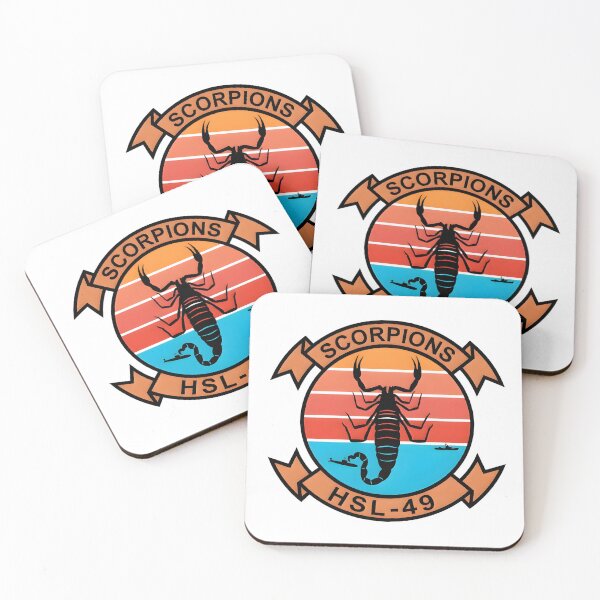 Item preview, Official Heritage Insignia of Helicopter Anti-Submarine Squadron Light Forty-Nine (HSL-49) "Scorpions" designed and sold by CharlieDesings.