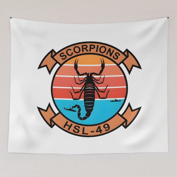 Item preview, Official Heritage Insignia of Helicopter Anti-Submarine Squadron Light Forty-Nine (HSL-49) "Scorpions" designed and sold by CharlieDesings.