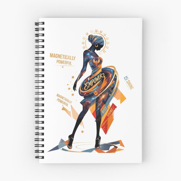 Item preview, Empowered Galaxy Woman – Rise and Shine Celestial Silhouette Art designed and sold by KireaDesigns.