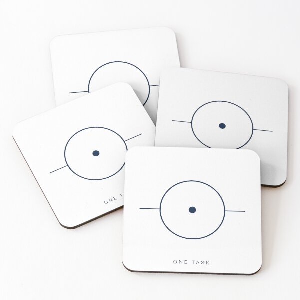 Item preview, One task — minimalist focus icon for productivity print designed and sold by BalancedCoNL.