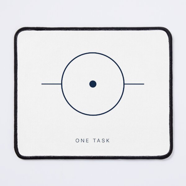 Item preview, One task — minimalist focus icon for productivity print designed and sold by BalancedCoNL.